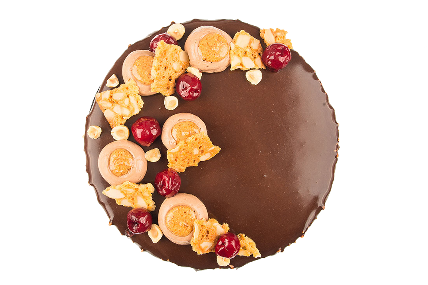 Minicake cu ciocolata gianduia si visine