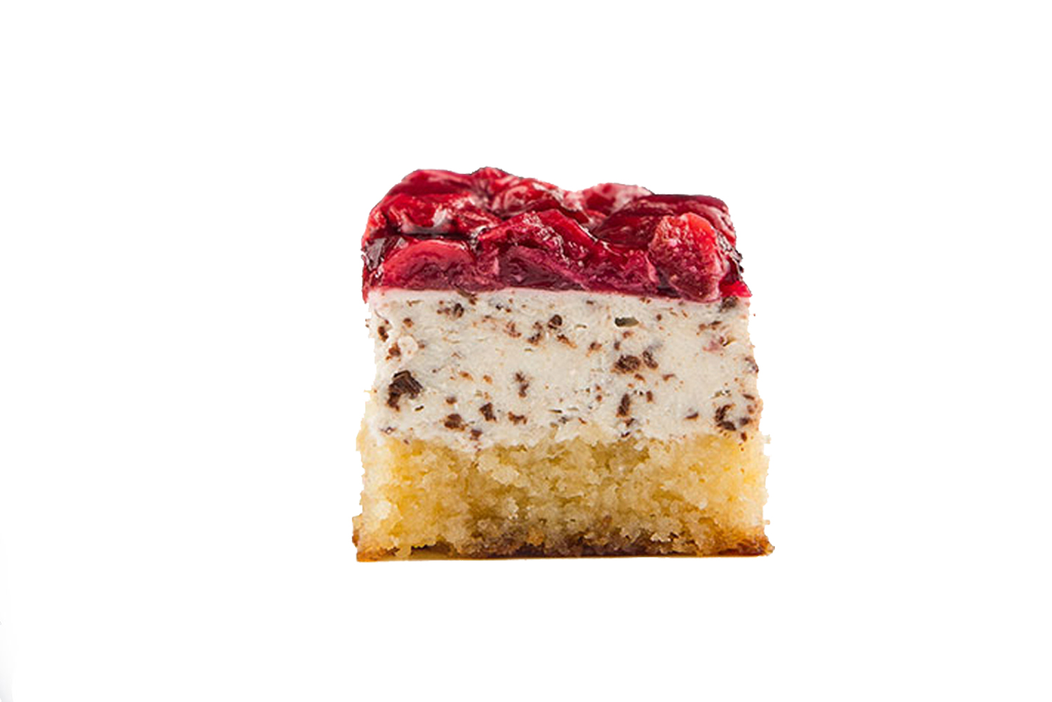 Cheesecake stracciatella cu visine